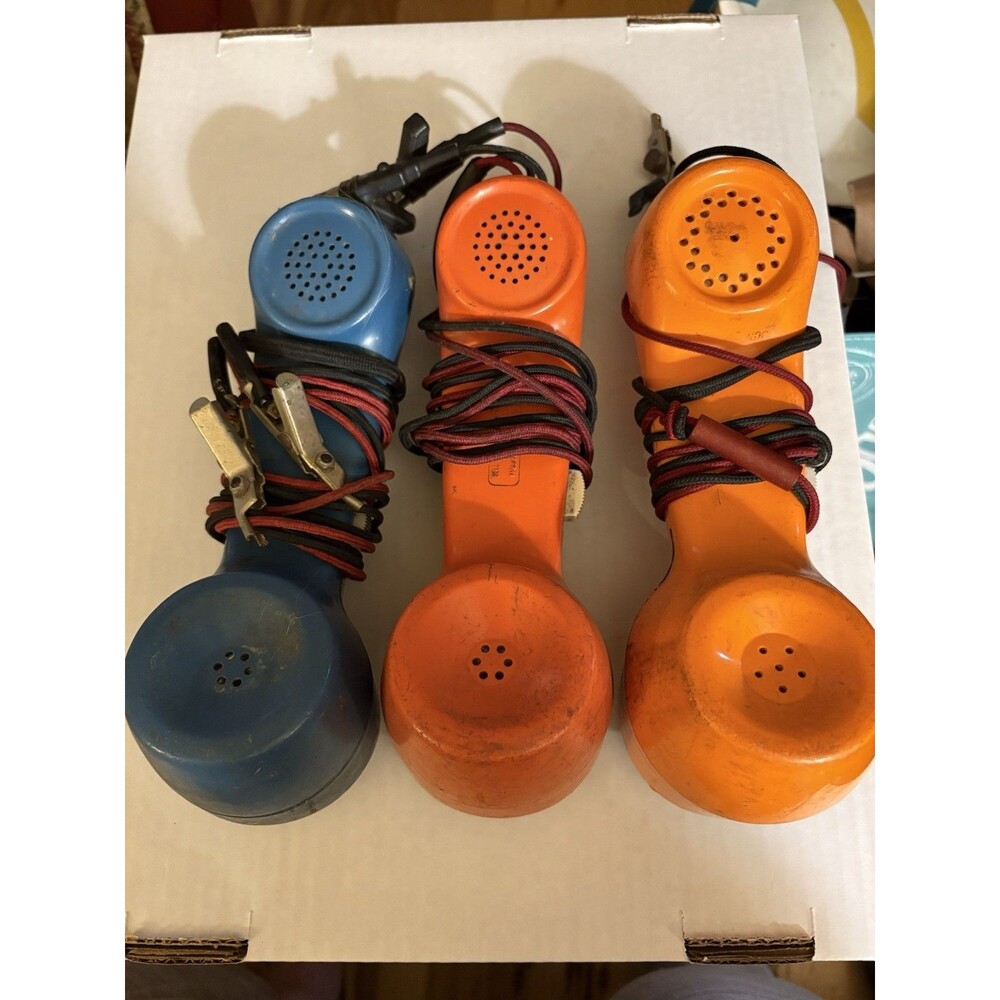 Bell System Western Electric GTE Lineman Butt Phone Rotary Line Tester Lot Of 3 - Picture 5 of 16
